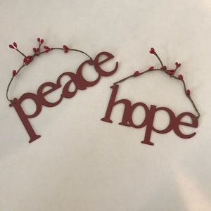 Holiday Decor “Peace and Hope”